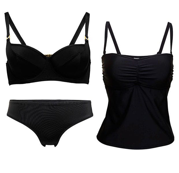 Sort og klassisk bikinisett